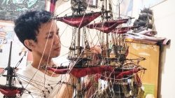 Pemuda Asal Bolmut Buat Miniatur Kapal Yang Terinspirasi Dari Film Pirates Of The Caribbean